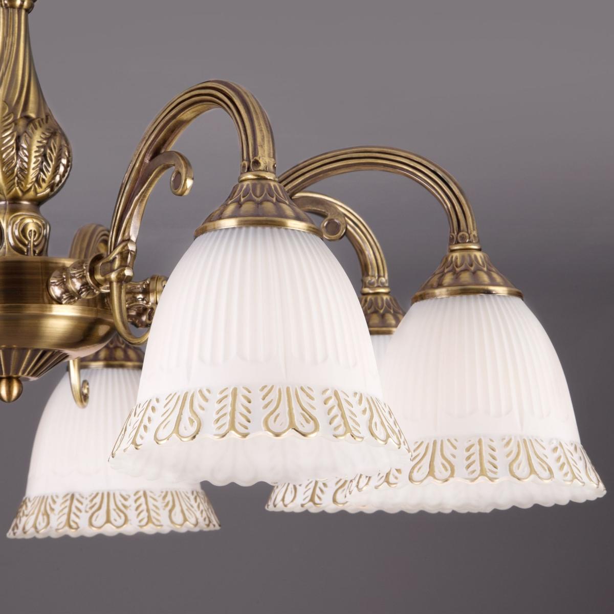 Люстра на штанге Eurosvet 60107/8 античная бронза в #REGION_NAME_DECLINE_PP#