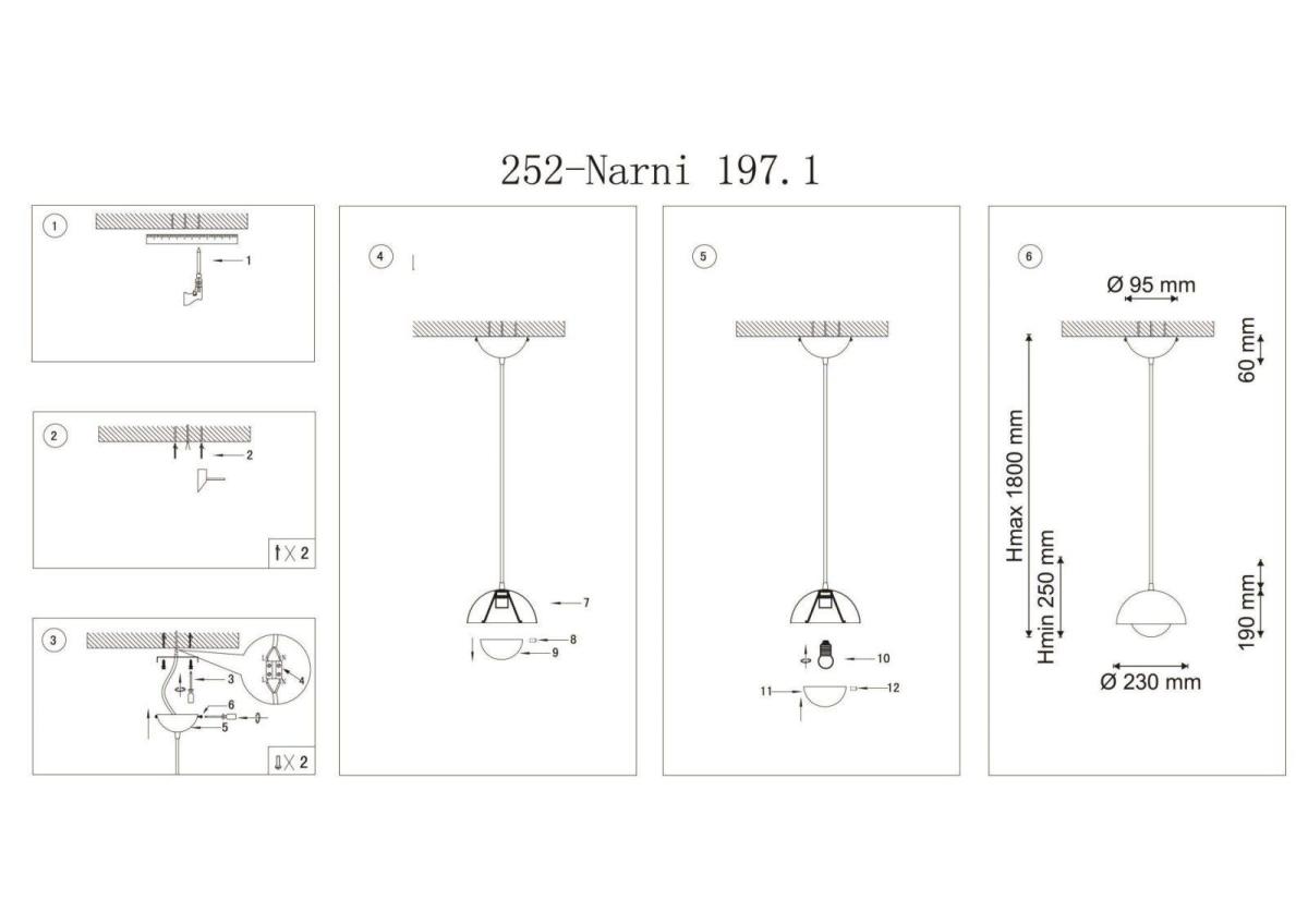 Подвесной светильник Lucia Tucci Narni 197.1 Verde в Санкт-Петербурге