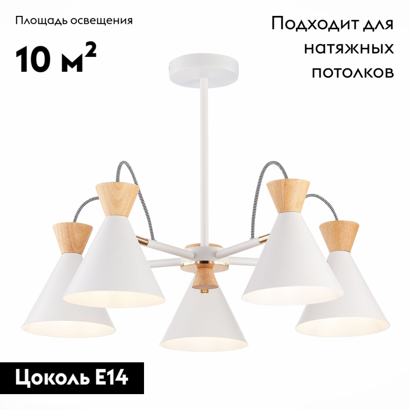 Потолочная люстра Evoluce Modica SLE125102-05 в Санкт-Петербурге