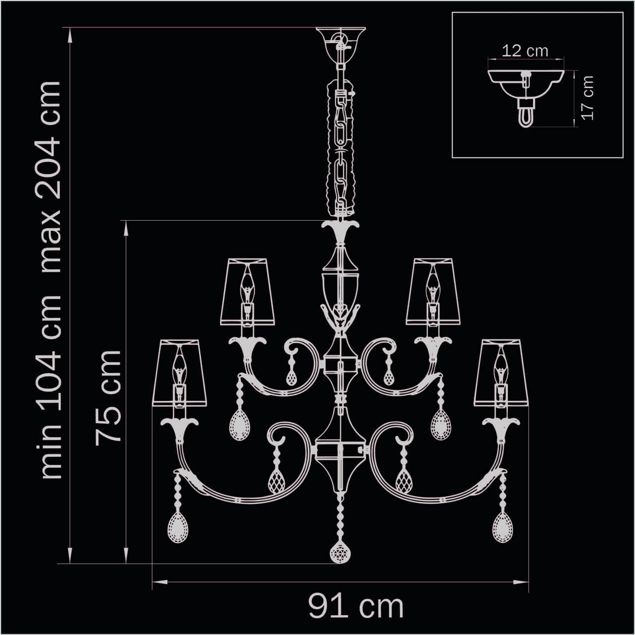 Подвесная люстра Lightstar Cappa 691154 в #REGION_NAME_DECLINE_PP#