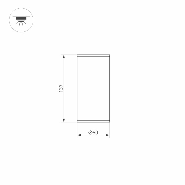 Уличный светодиодный светильник Arlight LGD-Forma-Surface-R90-12W Day4000 032576 в Санкт-Петербурге