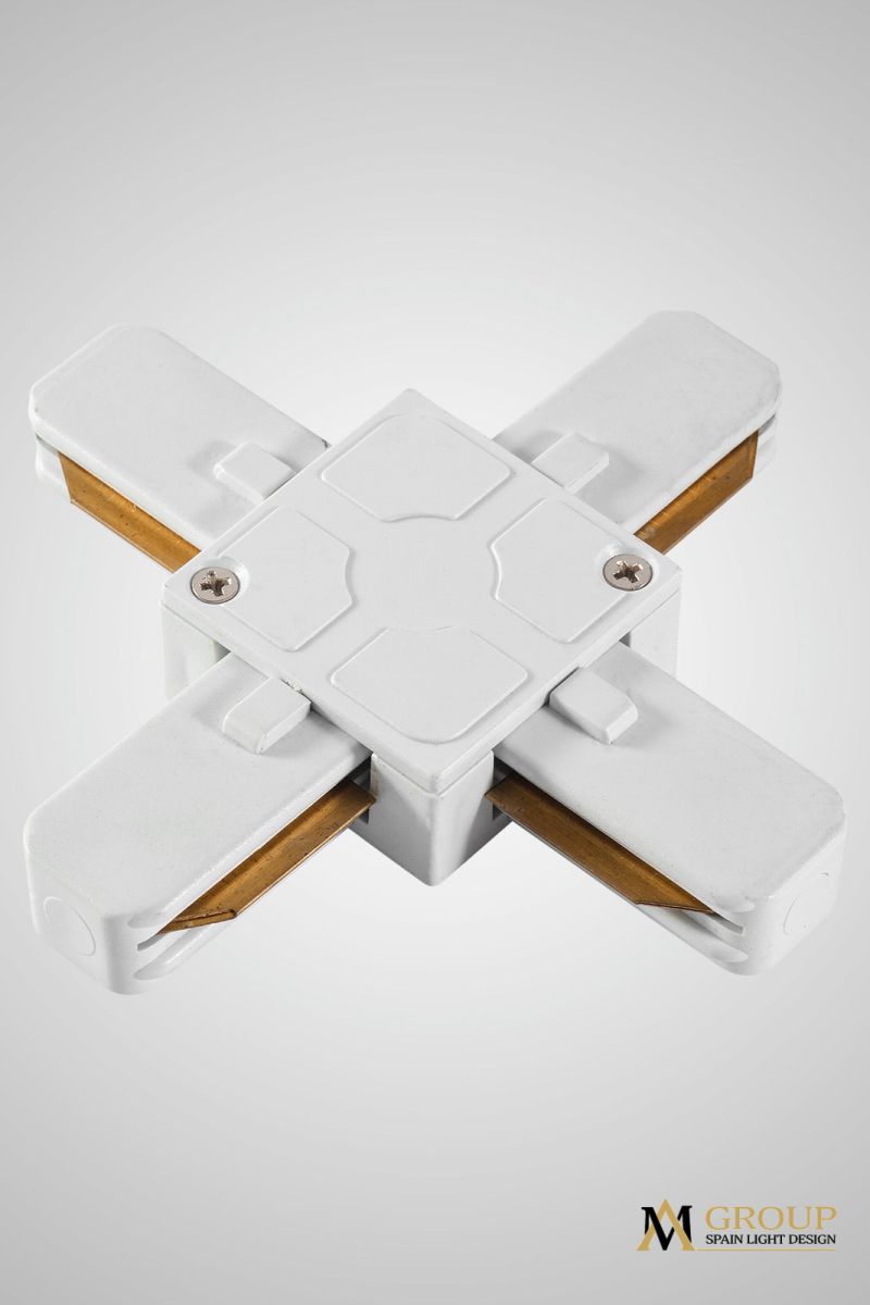 Трековый однофазный X-образный соединитель AM Group AM178 WH в Санкт-Петербурге