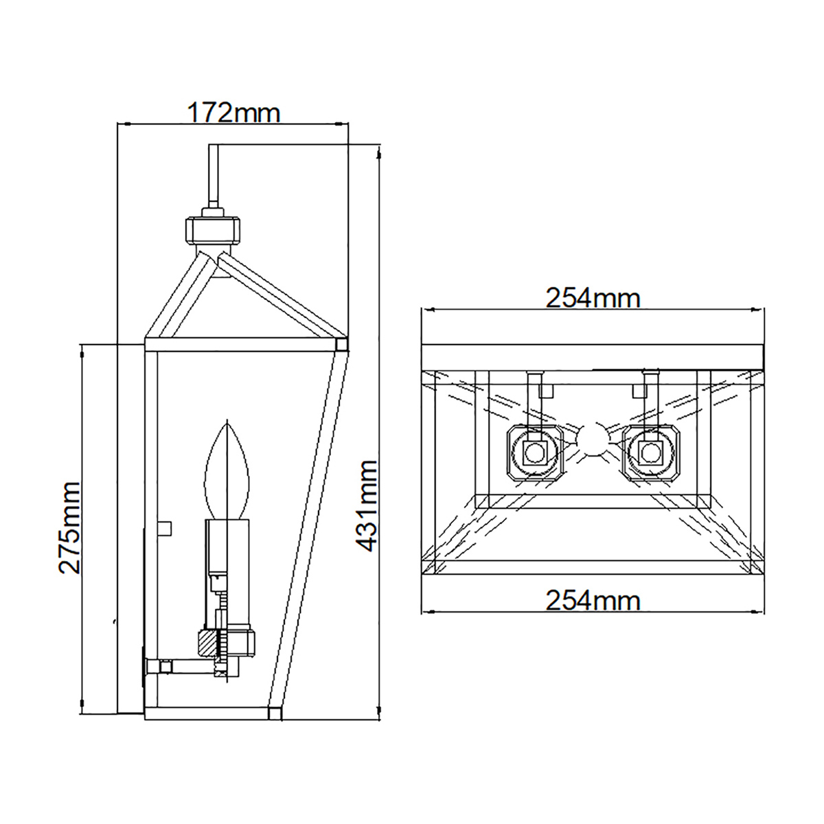 Бра Hinkley Stinson QN-STINSON2-BK в Санкт-Петербурге