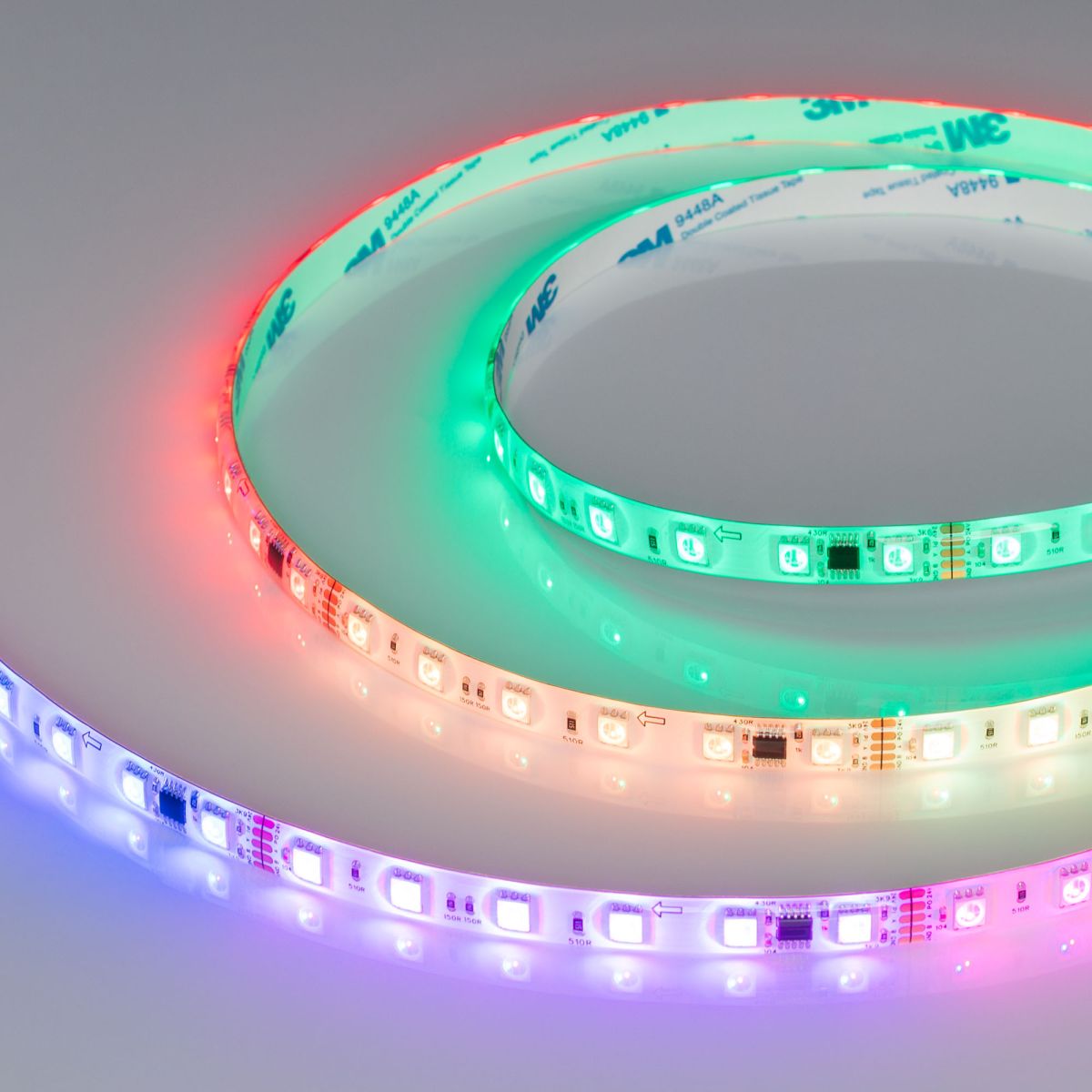 Светодиодная лента герметичная Arlight DMX-SE-B60-10mm 24V RGB-PX6 (14 W/m, IP65, 5m) 039607(1) в Санкт-Петербурге
