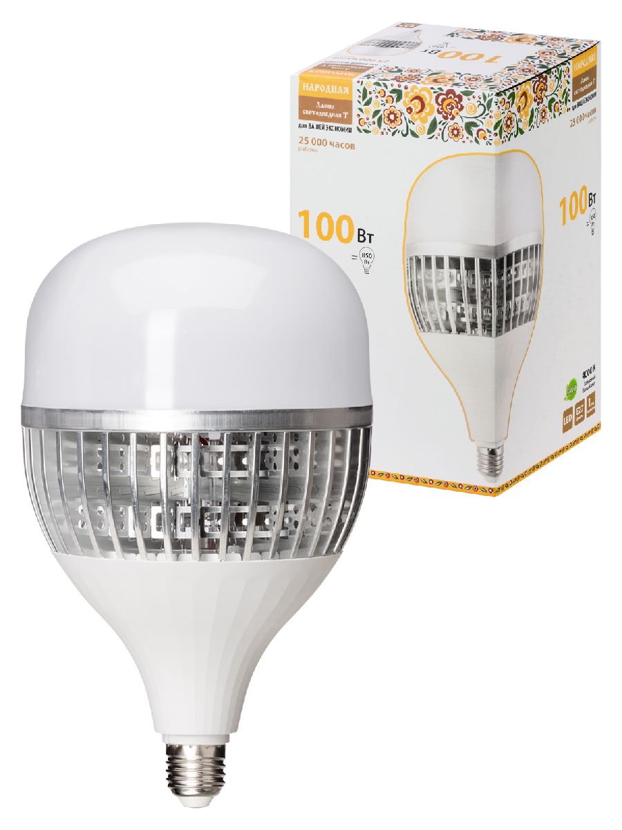 Лампа светодиодная TDM Electric Народная E27 100W 4000K матовая SQ0340-1587 в Санкт-Петербурге