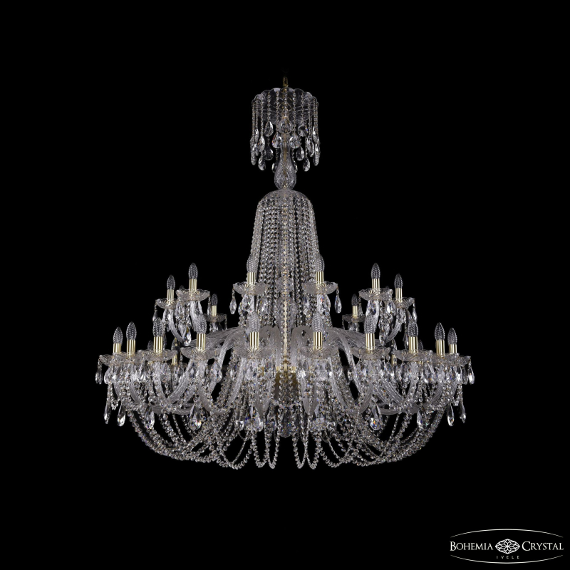 Подвесная люстра Bohemia Ivele Crystal 1402/24+12/530/XL-154 G в Санкт-Петербурге