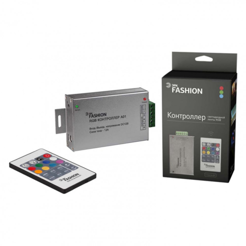 Контроллер для светодиодной RGB ленты ЭРА RGBcontroller-12-A01-RF C0043982 в Санкт-Петербурге