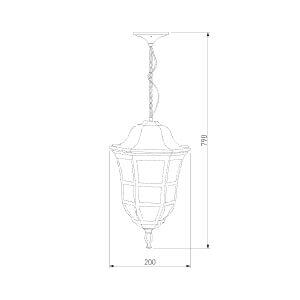 Уличный подвесной светильник Elektrostandard Dorado GL 1013H кофейное золото 4690389135965 в Санкт-Петербурге