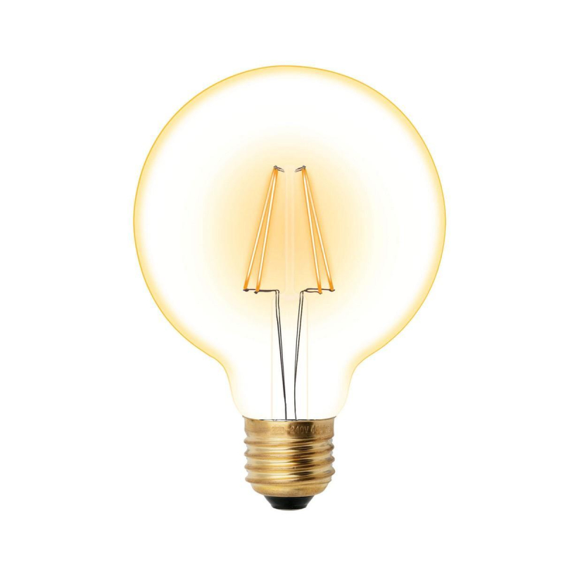 Лампа светодиодная филаментная (UL-00002359) Uniel E27 6W 2250K прозрачная LED-G95-6W/GOLDEN/E27 GLV21GO в Санкт-Петербурге