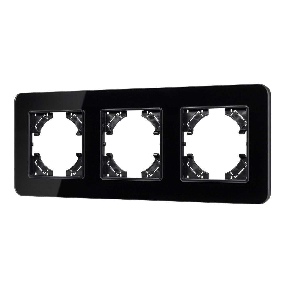 Рамка на 3 поста стеклянная Arlight FRM-OMALI-GS-3-BK 049697 в Санкт-Петербурге