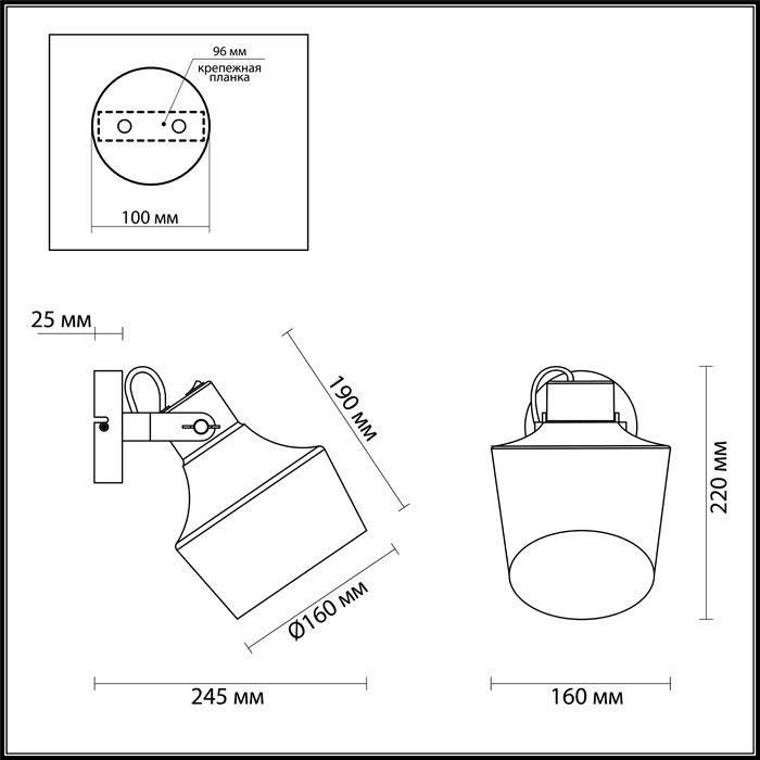 Спот Odeon Light Osta 4082/1W в Санкт-Петербурге