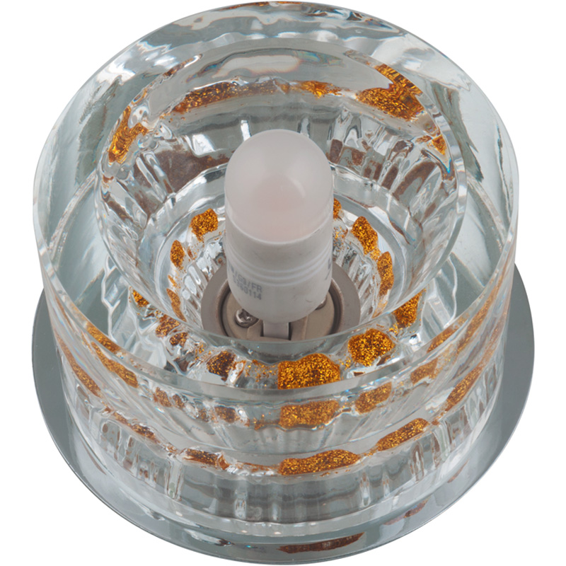 Встраиваемый светильник Fametto DLS-F119 G9 CHROME/CLEAR+GOLD 10751 УЦ в #REGION_NAME_DECLINE_PP#