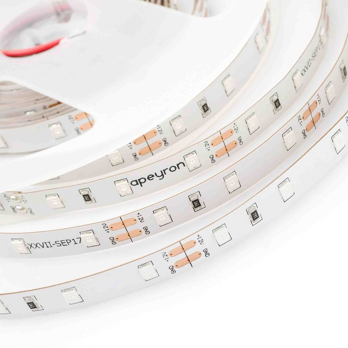 Светодиодная лента Apeyron 12В, 4,8Вт/м, smd3528, 60д/м, IP20 5м Красный 00-435 в Санкт-Петербурге