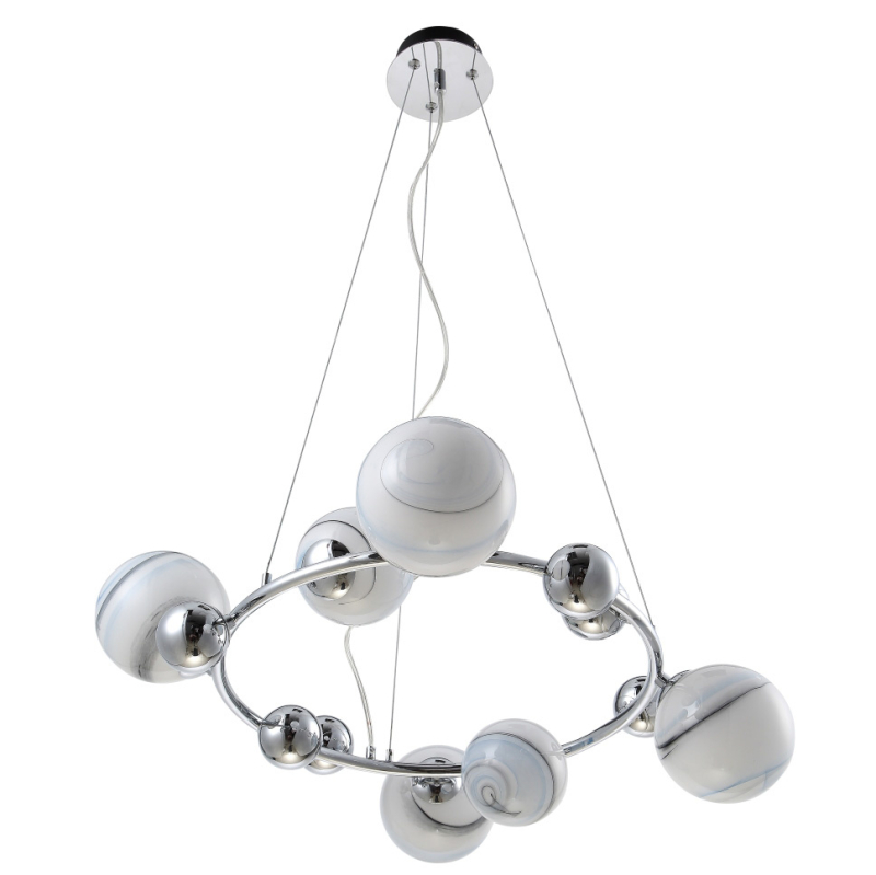 Подвесная люстра Crystal Lux Salvadore SP6H Chrome в #REGION_NAME_DECLINE_PP#