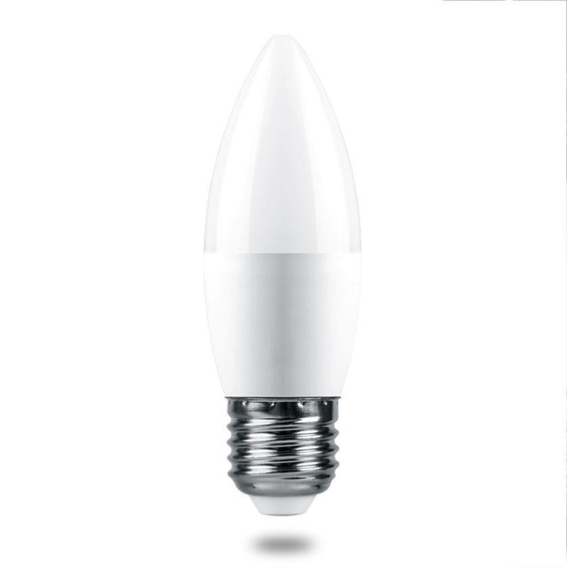 Лампа светодиодная Feron E27 6W 4000K свеча матовая LB-1306 38051 в Санкт-Петербурге