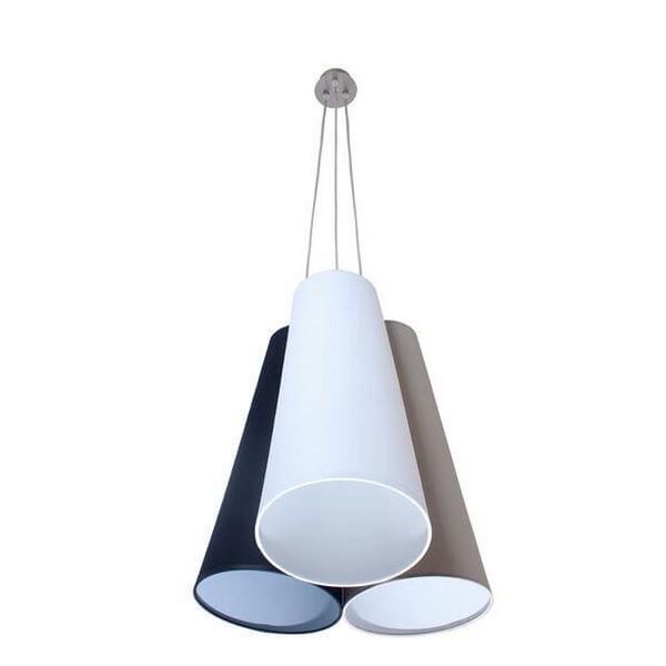 Подвесная люстра с абажуром из ткани TopDecor Trio S1 01/02/07 в Санкт-Петербурге