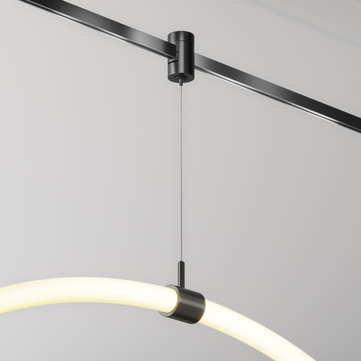 Коннектор с тросовым подвесом для магнитного шинопровода Maytoni Technical Tau Flarity TRA154SW-1B в Санкт-Петербурге