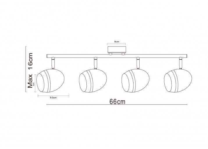 Светодиодный спот Arte Lamp A6701PL-4CC в Санкт-Петербурге