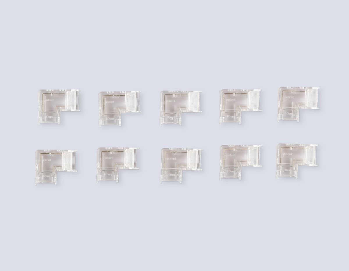 Соединитель угловой Ambrella Light Illumination COB 12/24V для лент 10mm (2 конт.) (10шт. в комплекте) GS6861 в #REGION_NAME_DECLINE_PP#