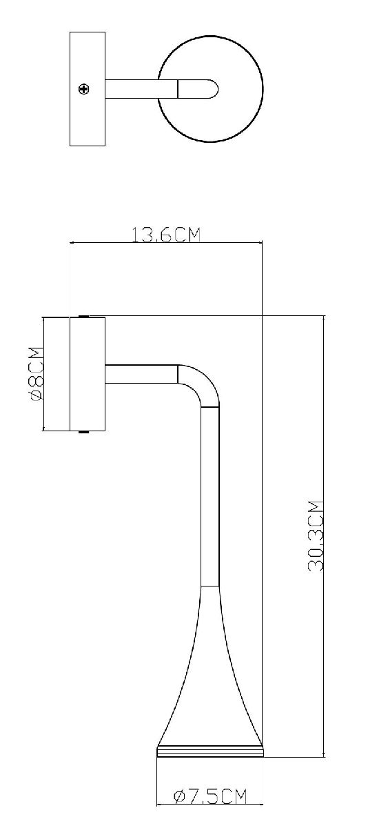 Фасадный светильник Arte Lamp Bronn A2367AL-1BK в Санкт-Петербурге