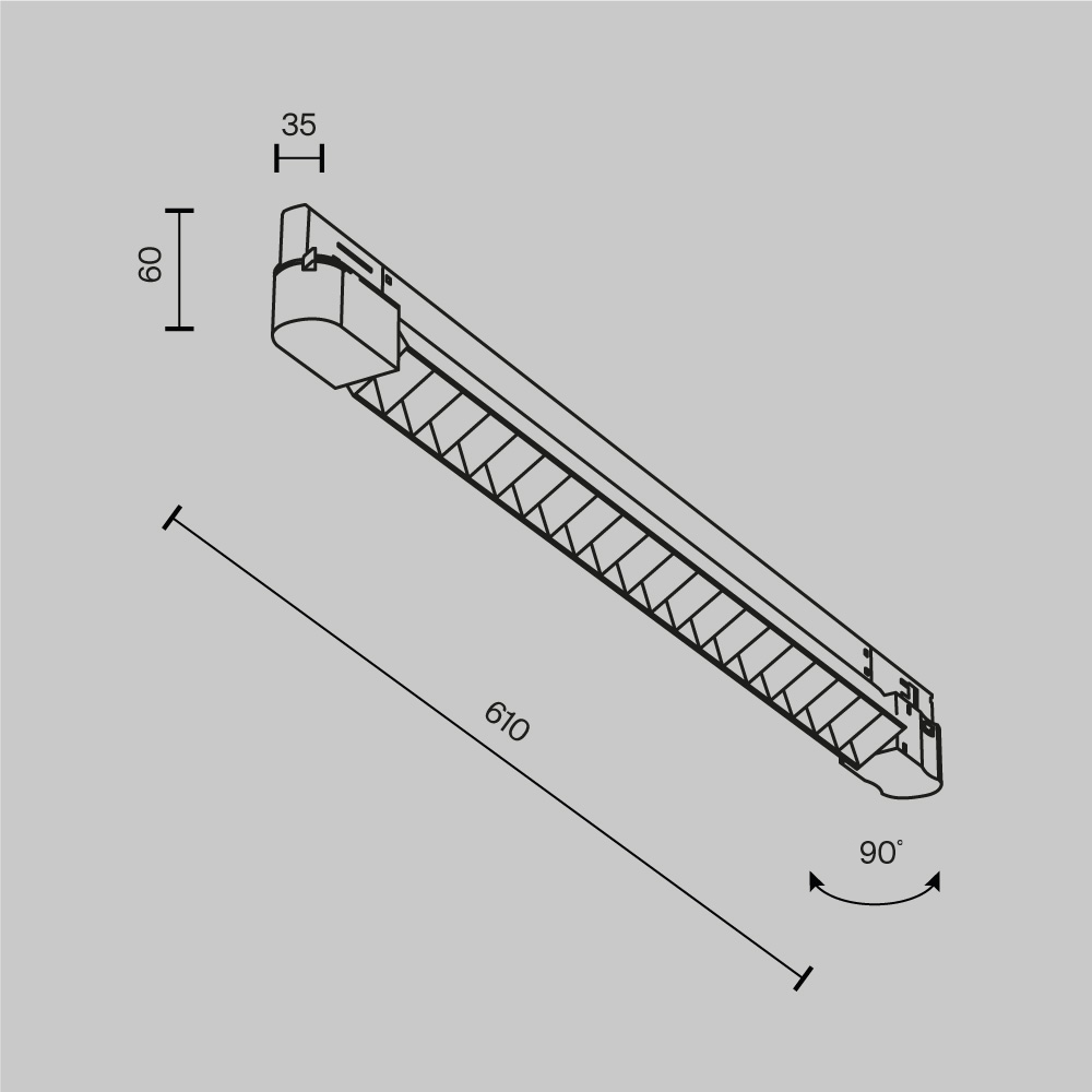 Трековый трехфазный светильник Maytoni Technical Points TR195-3-20W4K-M-B(N) в Санкт-Петербурге