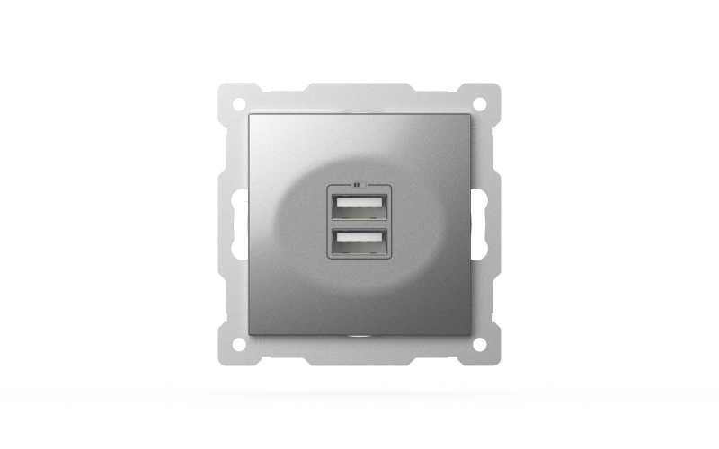 Розетка USB 5V 2,1A 2-я ELBI Zena Vega 609-011000-143 в Санкт-Петербурге
