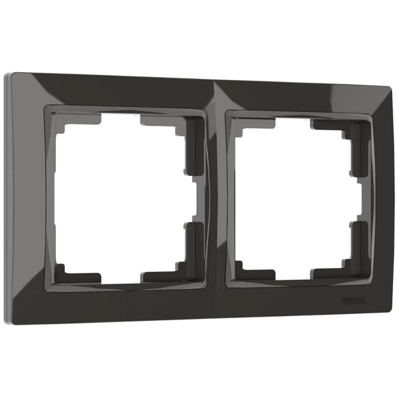 Рамка на 2 поста Werkel Snabb basic серо-коричневый W0022007 4690389161377 в Санкт-Петербурге