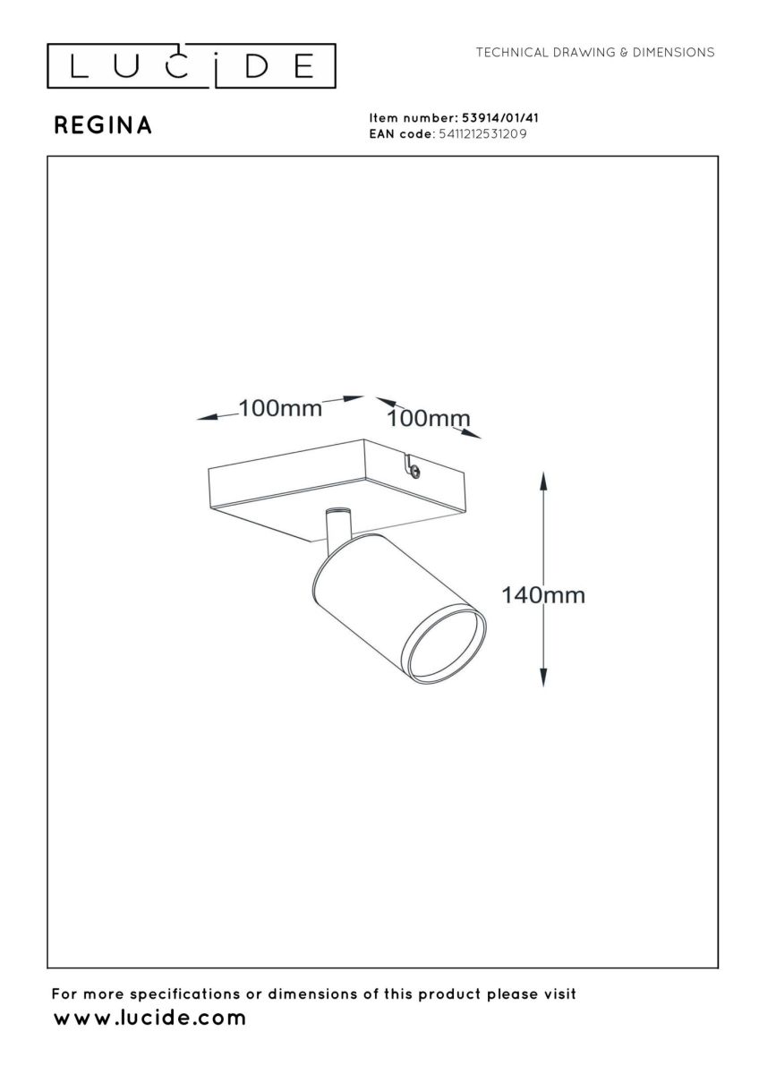 Спот Lucide Regina 53914/01/41 в Санкт-Петербурге