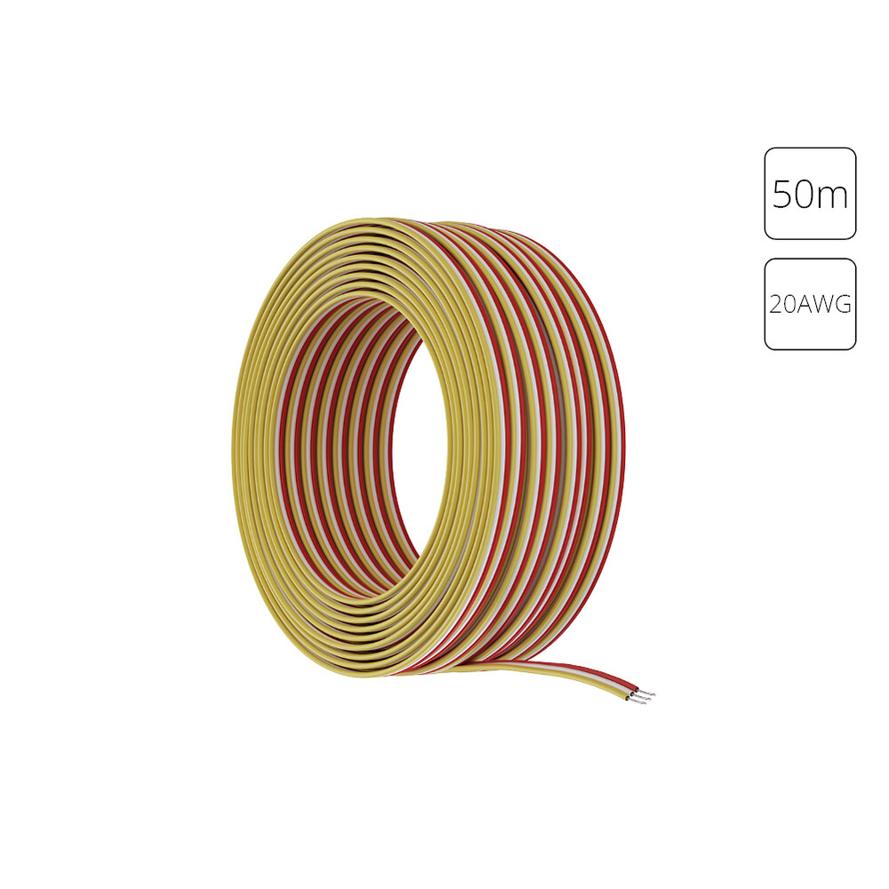 Провод 3-жильный для светодиодной ленты MIX 50м, 20AWG Arte lamp Strip-Accessories A20-3W в #REGION_NAME_DECLINE_PP#