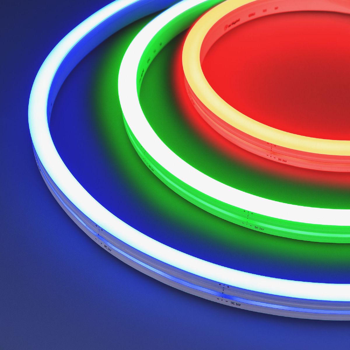 Светодиодная герметичная лента Arlight MOONLIGHT-SIDE-B84-12x17mm 24V RGB (12 W/m, IP67, 5m, wire x2) 042742 в Санкт-Петербурге