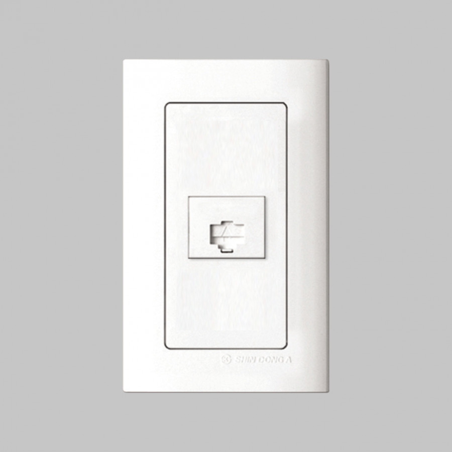 Розетка компьютерная CAT5 (Rj45) SHIN DONG-A Laon WLO-1427-WH в Санкт-Петербурге
