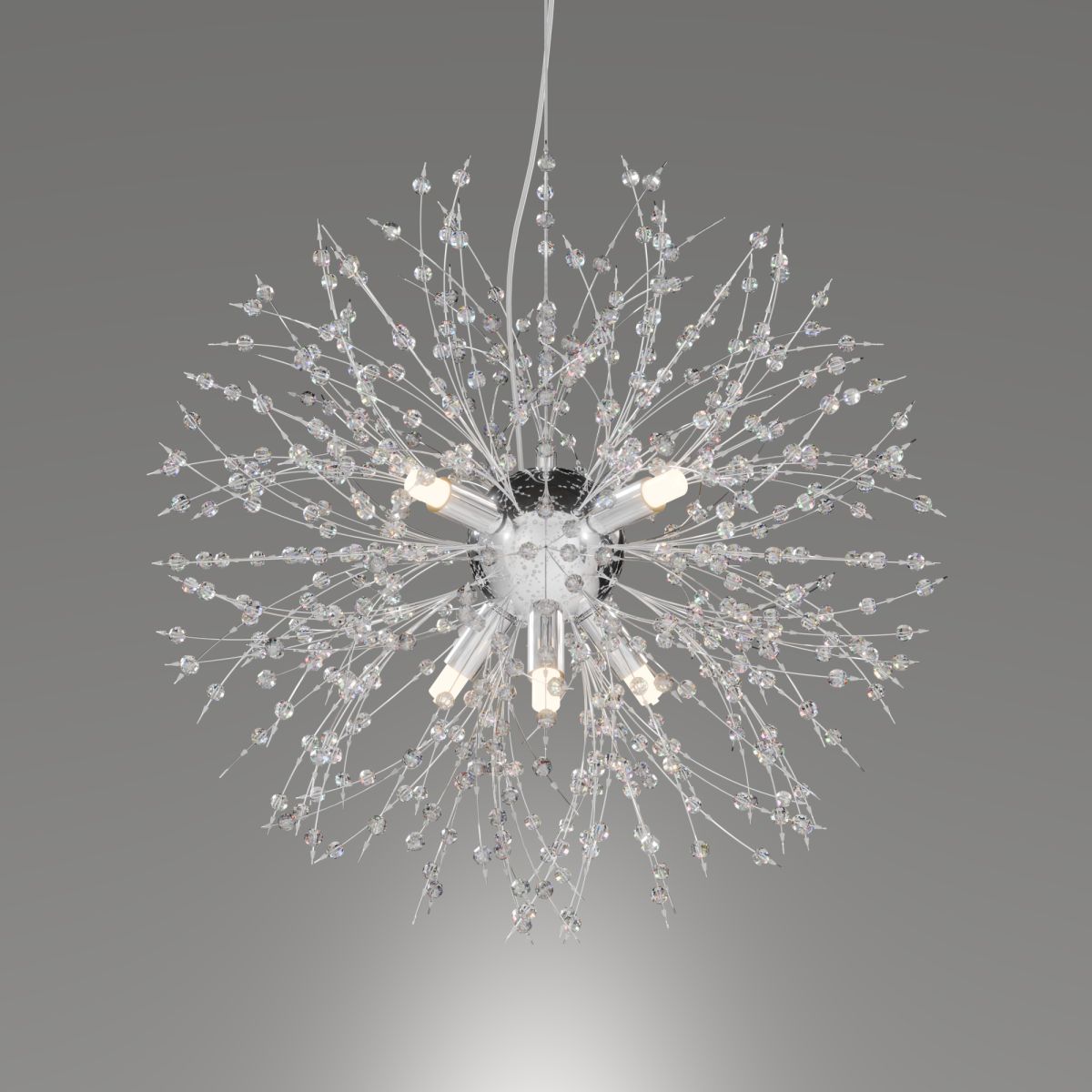 Подвесная люстра Lightera Salyut LE300L-8C в Санкт-Петербурге