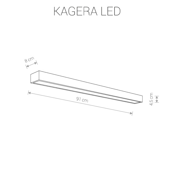 Настенный светодиодный светильник Nowodvorski Kagera Led 9502 в Санкт-Петербурге