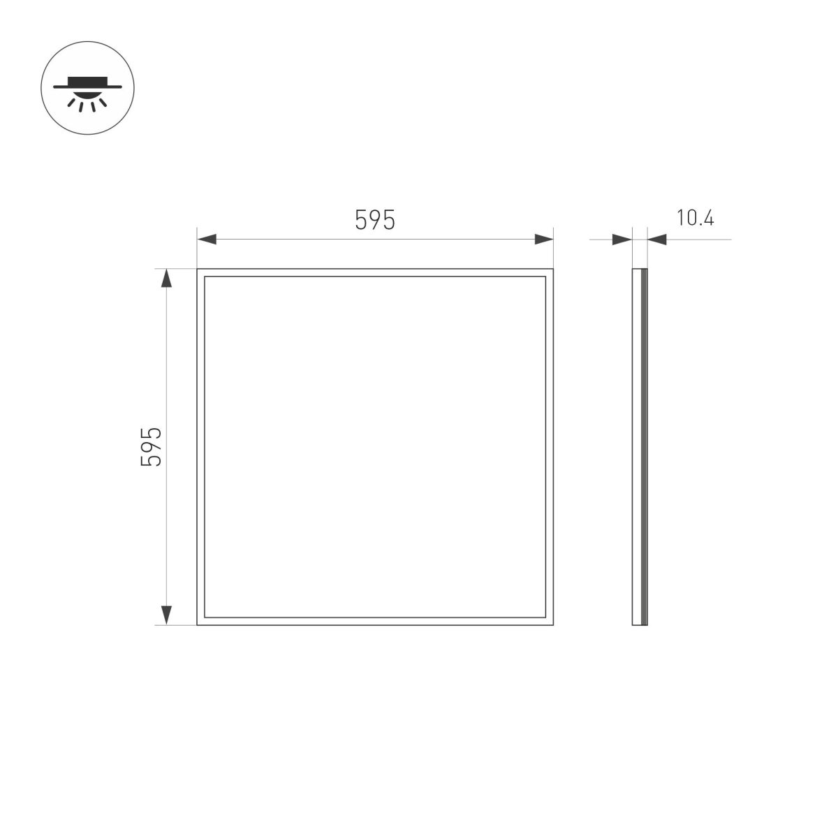 Светодиодная панель Arlight IM-EMERGENCY-3H-S600x600-40W Warm3000 (WH, 120 deg, 230V) 056641 в Санкт-Петербурге