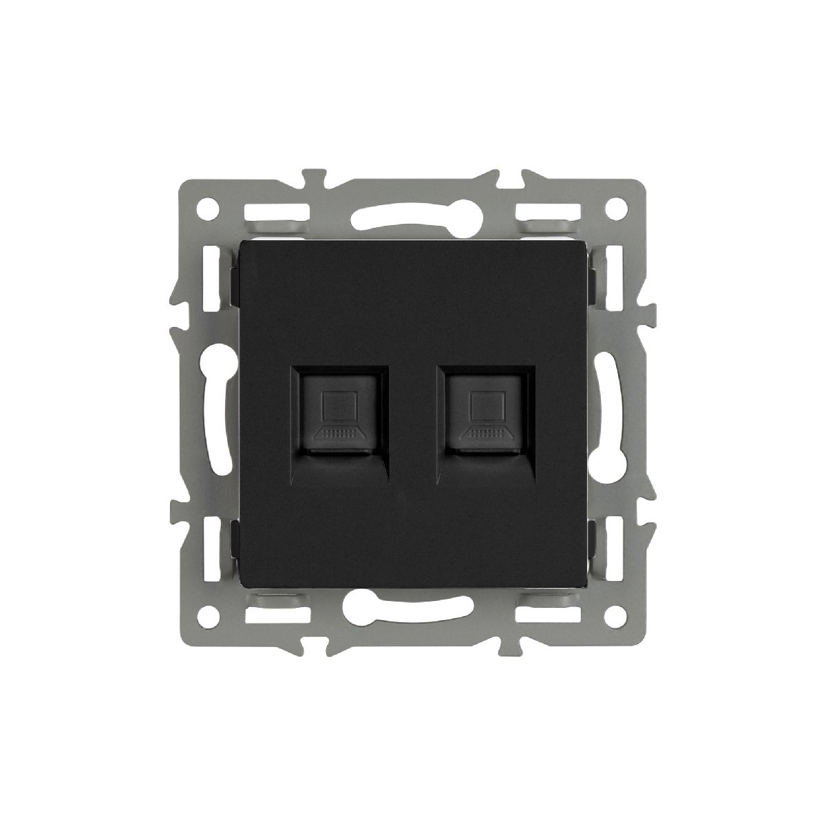 Механизм компьютерной розетки двойной Arlight SCT-MPC2-PL-BK (RJ-45, CAT6) 045337 в Санкт-Петербурге
