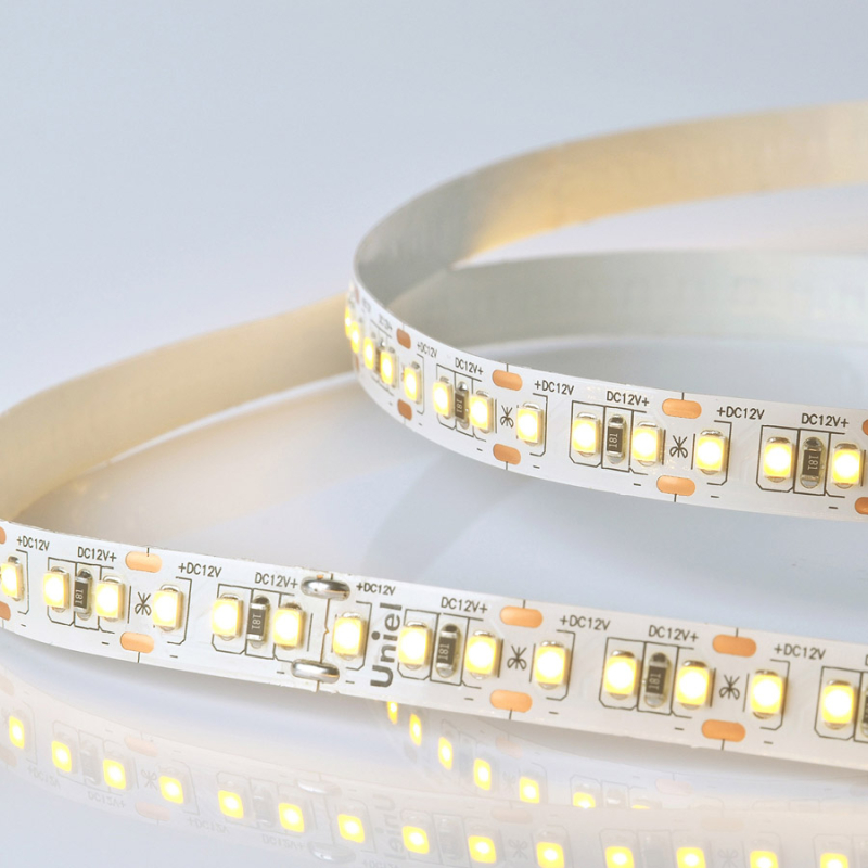 Светодиодная лента Uniel ULS-M14-2835-168LED/m-10mm-IP20-DC12V-14W/m-5M-3000K PROFI катушка в герметичной упаковке в Санкт-Петербурге