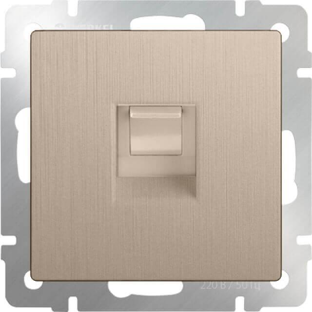 Розетка Werkel Ethernet RJ-45 шампань рифленая WL10-RJ-45 4690389085239 в Санкт-Петербурге