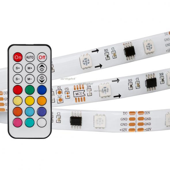 Светодиодная лента Arlight SPI-5000SE-IR21B 12V RGB (5060,150 LED x3,1804, ПДУ) 021213 в Санкт-Петербурге