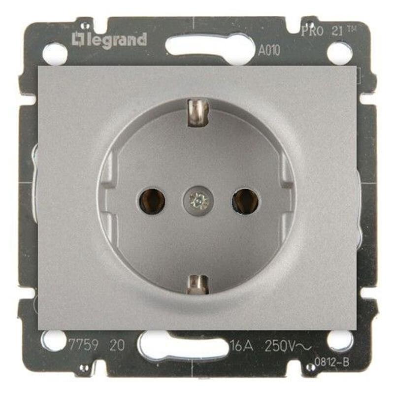 Розетка 2К+3 Legrand Galea Life 16A 250V с/з автоматические клеммы алюминий 771362 в Санкт-Петербурге