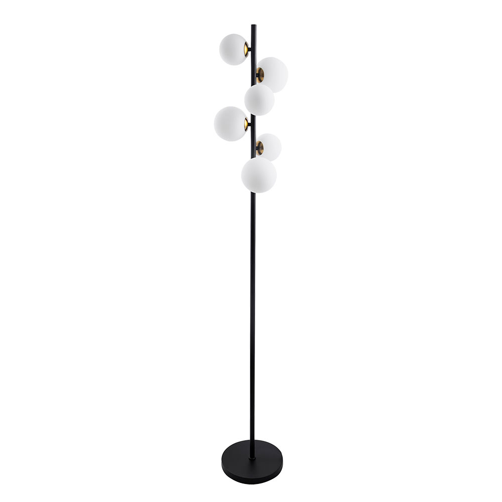 Торшер Arte Lamp Gemini A2243PN-6BK в #REGION_NAME_DECLINE_PP#