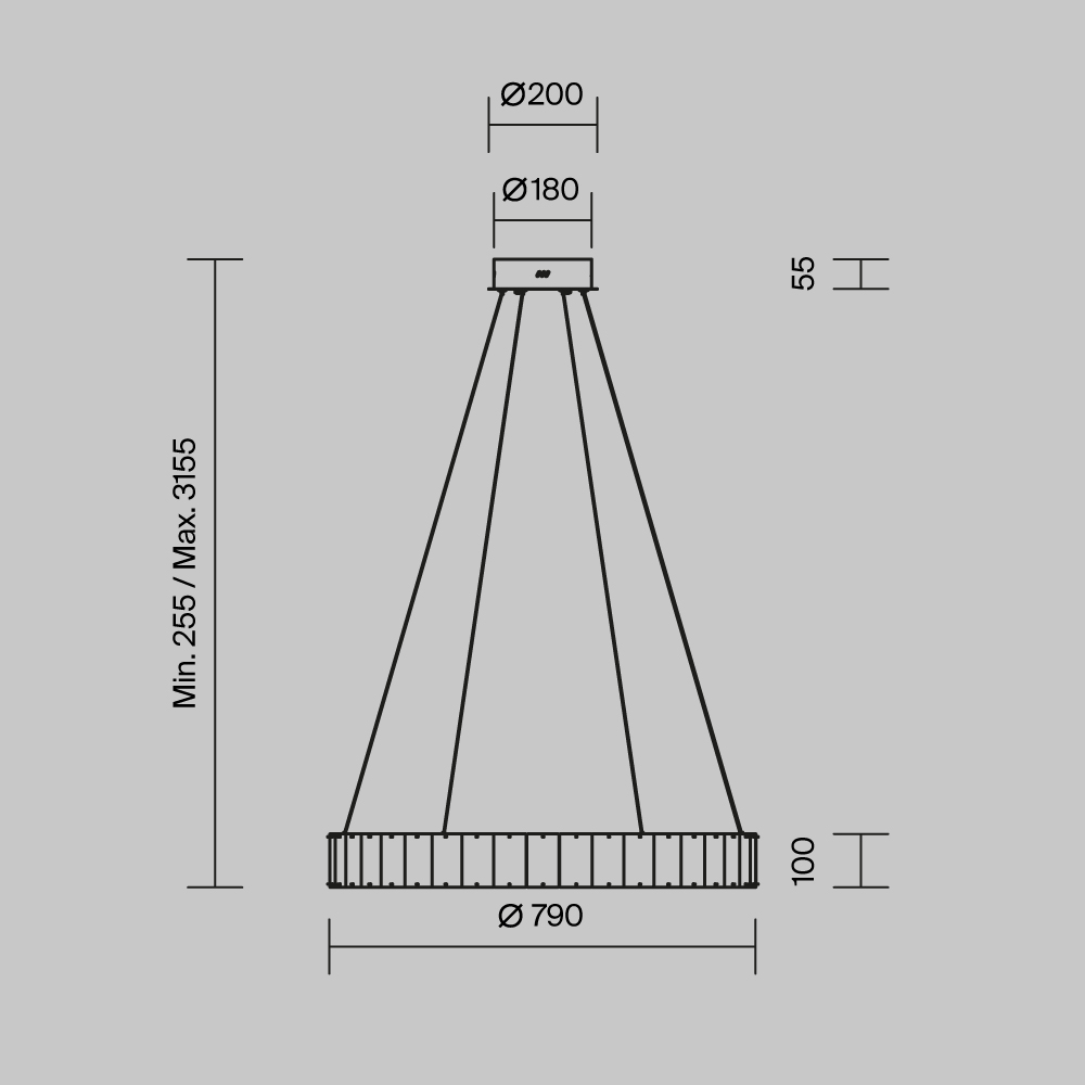 Подвесной светильник Maytoni Majesty MOD517PL-L40BS3K в Санкт-Петербурге