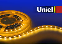 Светодиодная лента Uniel (04818) 14,4W/m 60LED/m 5050SMD желтый 5M ULS-5050-60LED/m-10mm-IP20-DC12V-14,4W/m-5M-YELLOW в Санкт-Петербурге