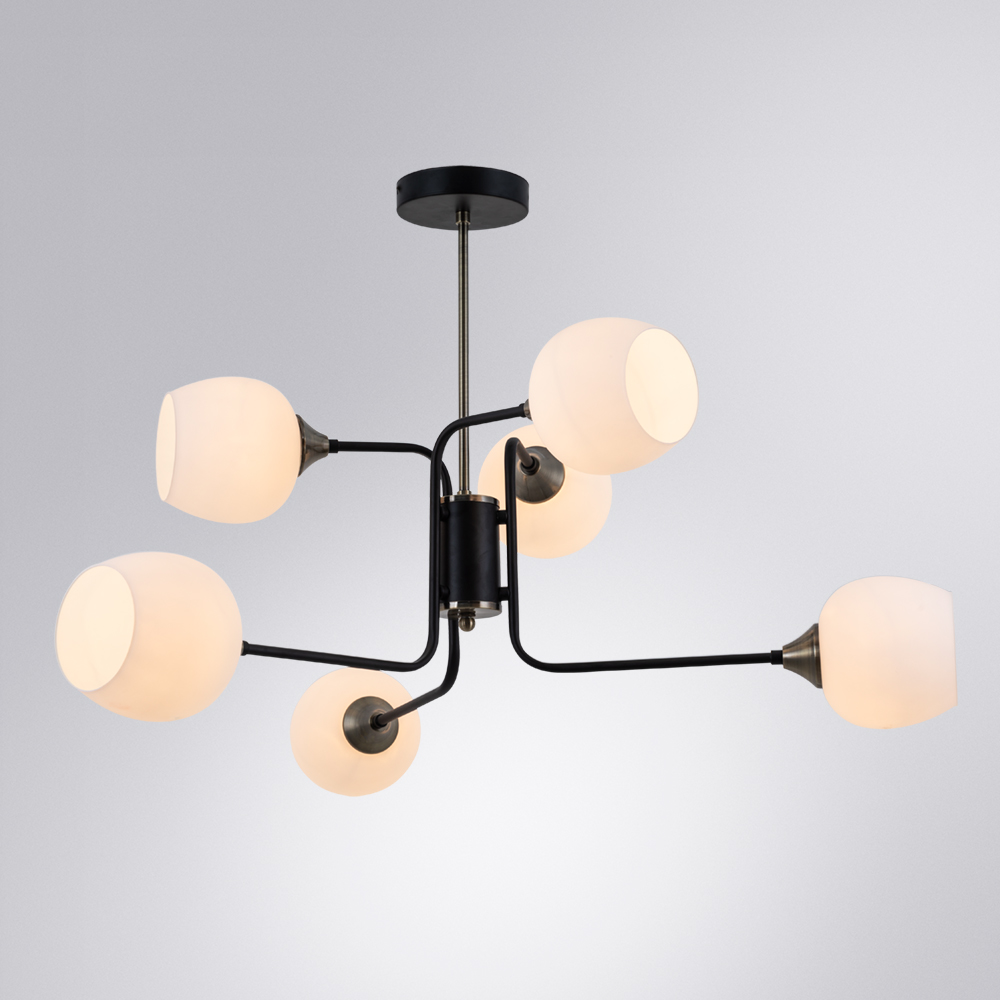 Люстра на штанге Arte Lamp Skat A3564PL-6BK в Санкт-Петербурге