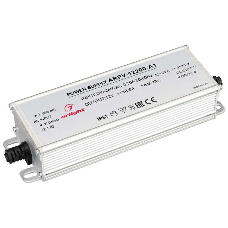 Блок питания Arlight ARPV-12200-A1 (12V, 16.6A, 200W) 032317 в Санкт-Петербурге