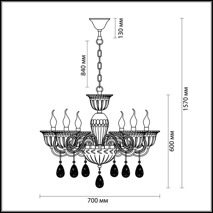 Подвесная люстра Odeon Light Ninfea 3930/6 в Санкт-Петербурге