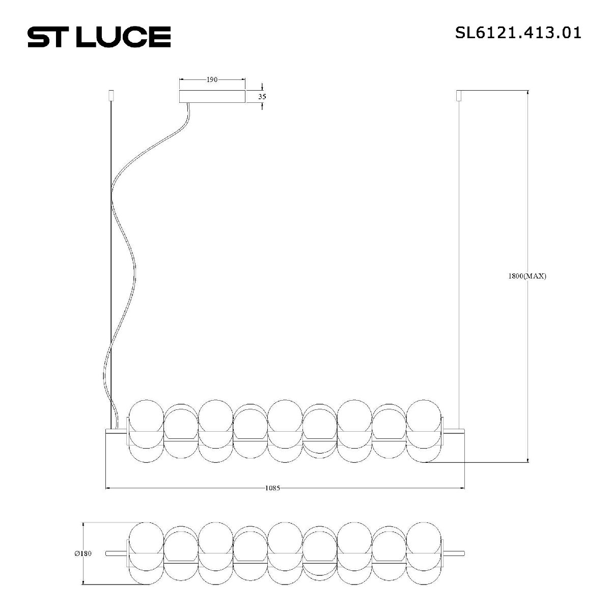 Подвесная люстра ST Luce Talisman SL6121.413.01 в Санкт-Петербурге