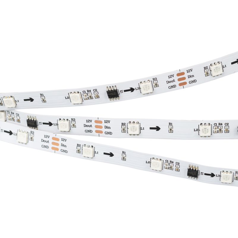 Светодиодная лента Arlight SPI-B30-10mm 12V RGB-PX3 (7.2W/m, IP20, 5060, 5m) 026368(2) в Санкт-Петербурге