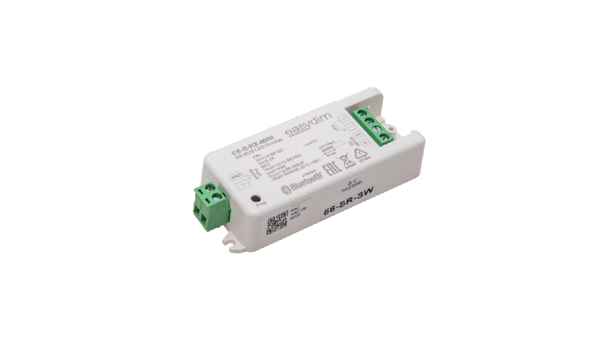 Приемник-контроллер одноканальный SWG ES-B-RX-MINI 12-36В RF+Bluetooth 00-00008775 в Санкт-Петербурге