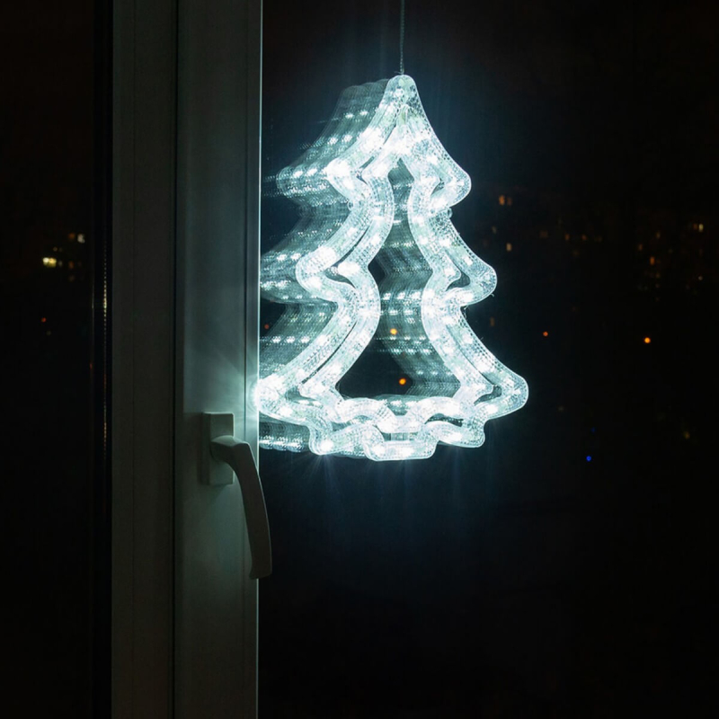 Подвесной светодиодный светильник «Ёлочка» Uniel (UL-00001405) ULD-H3543-070/STA White IP20 Xmas Tree в Санкт-Петербурге