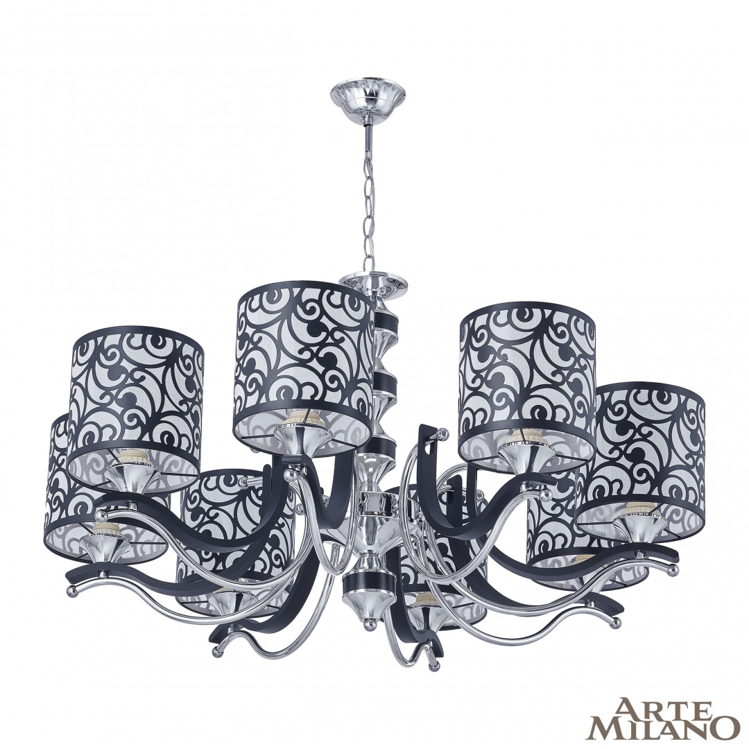 Подвесная люстра Arte Milano Florentia-4957 304957/8 Bk/Ni в Санкт-Петербурге